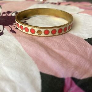 Pink polka dot bracelet